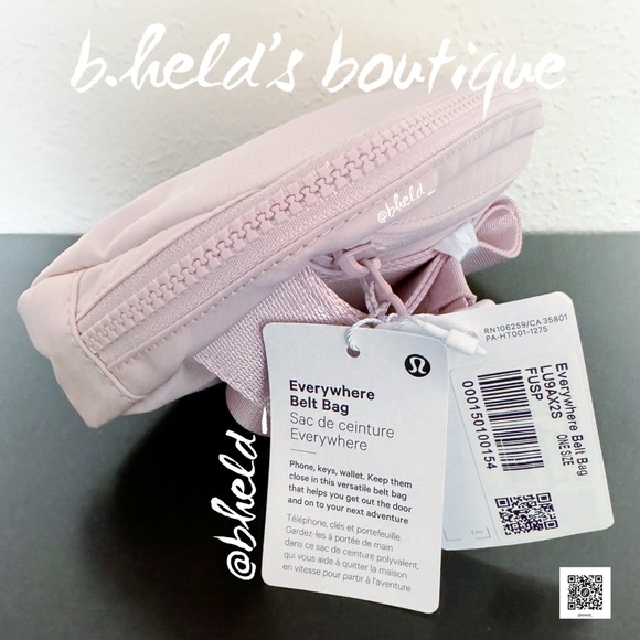 lululemon Everywhere Belt Bag in Flush Pink One Size 1L Brand New NWT - Picture 2 of 15